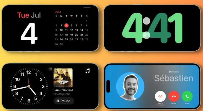 三原苹果手机维修分享iOS17横屏充电待机显示有什么好处 