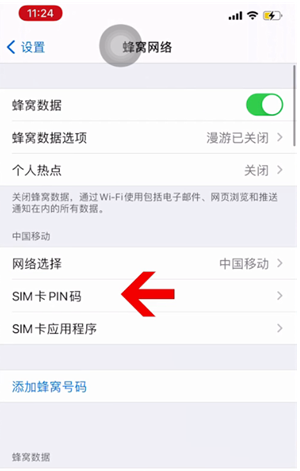 三原苹果14维修网分享如何给iPhone14的SIM卡设置密码 