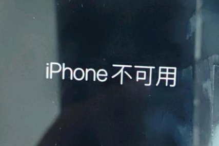 三原苹果服务网点分享锁屏界面显示“iPhone 不可用”如何解决 